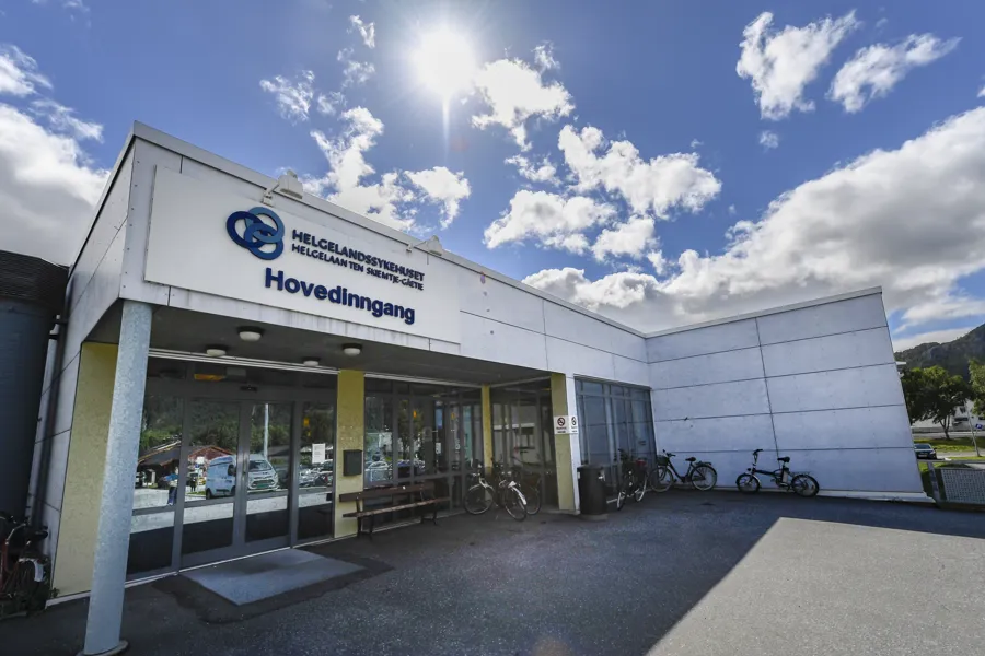 Inngangspartiet til sykehuset i Mosjøen
