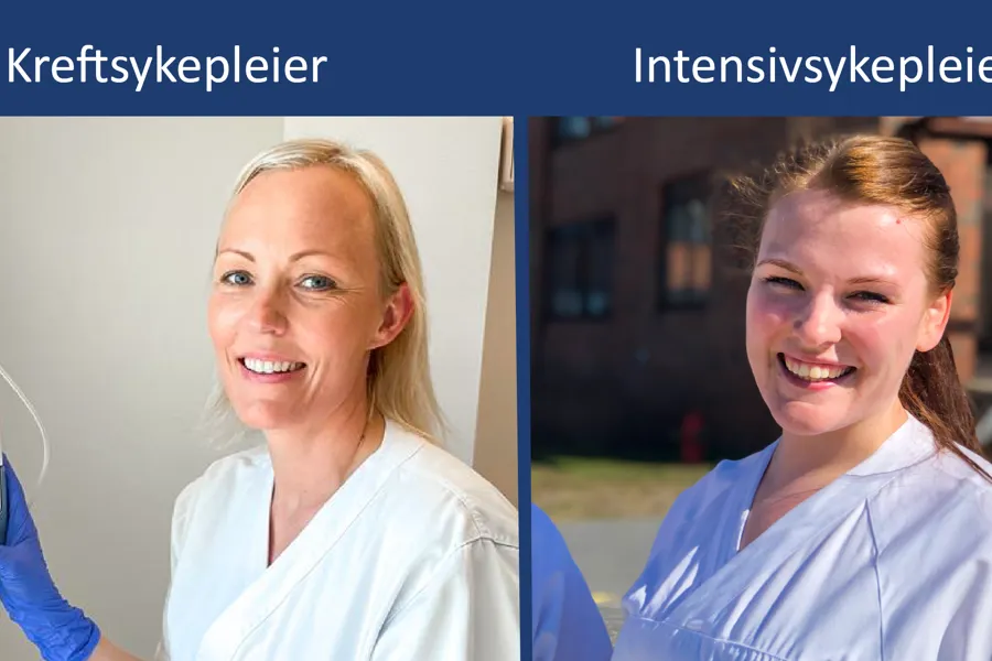 Nærbilde av flere spesialsykepleiere