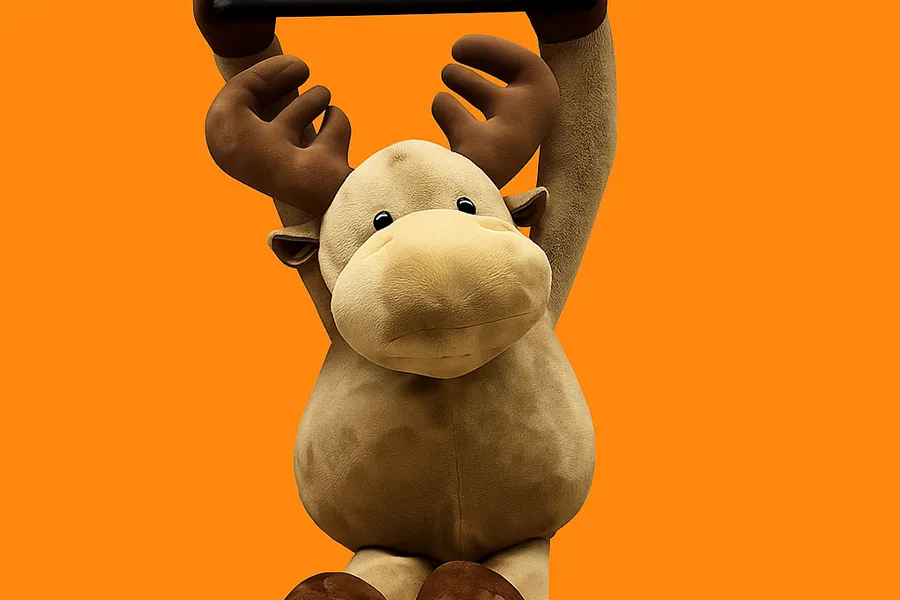 Elgen Eik henger i Line