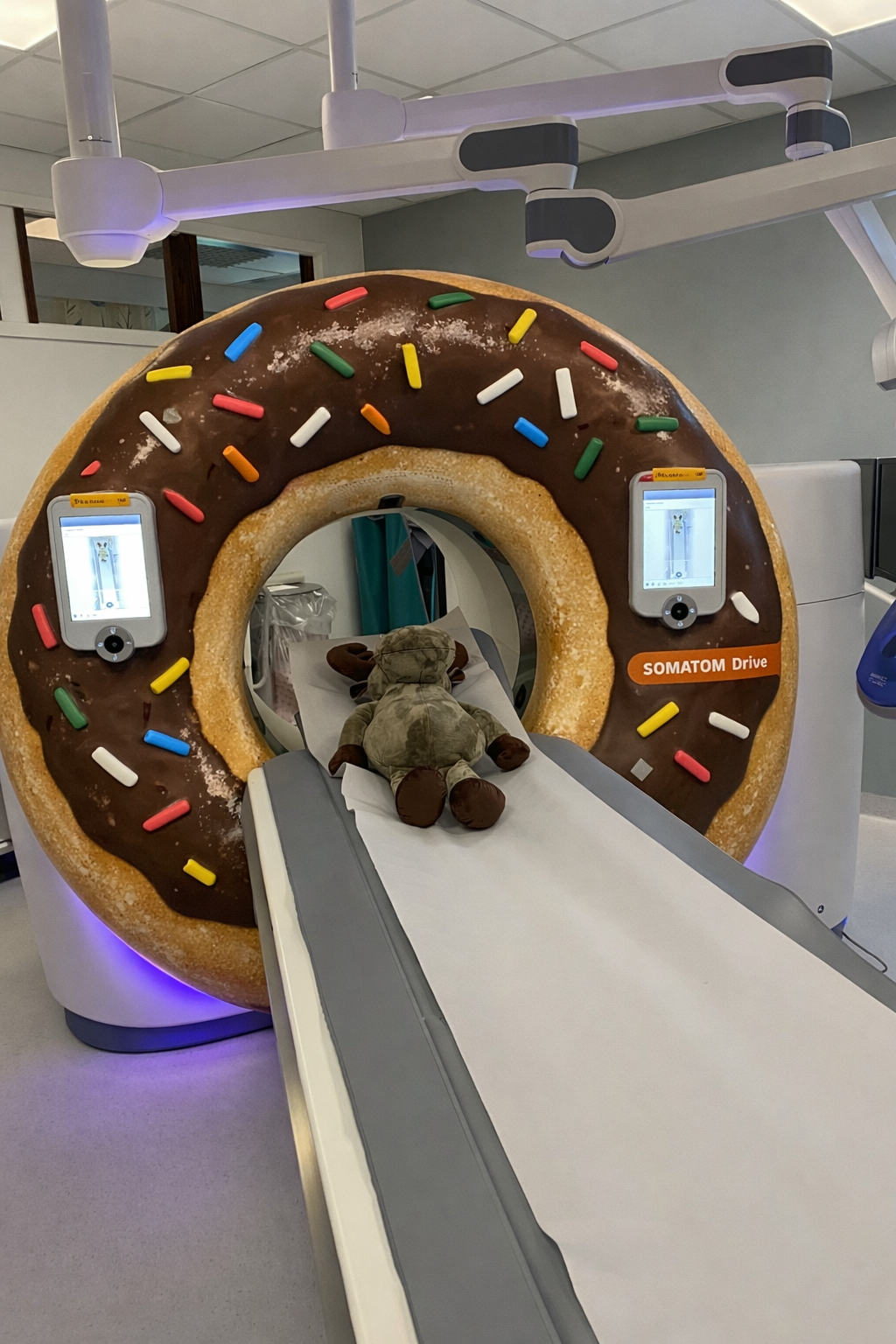 Et kosedyr i CT maskin