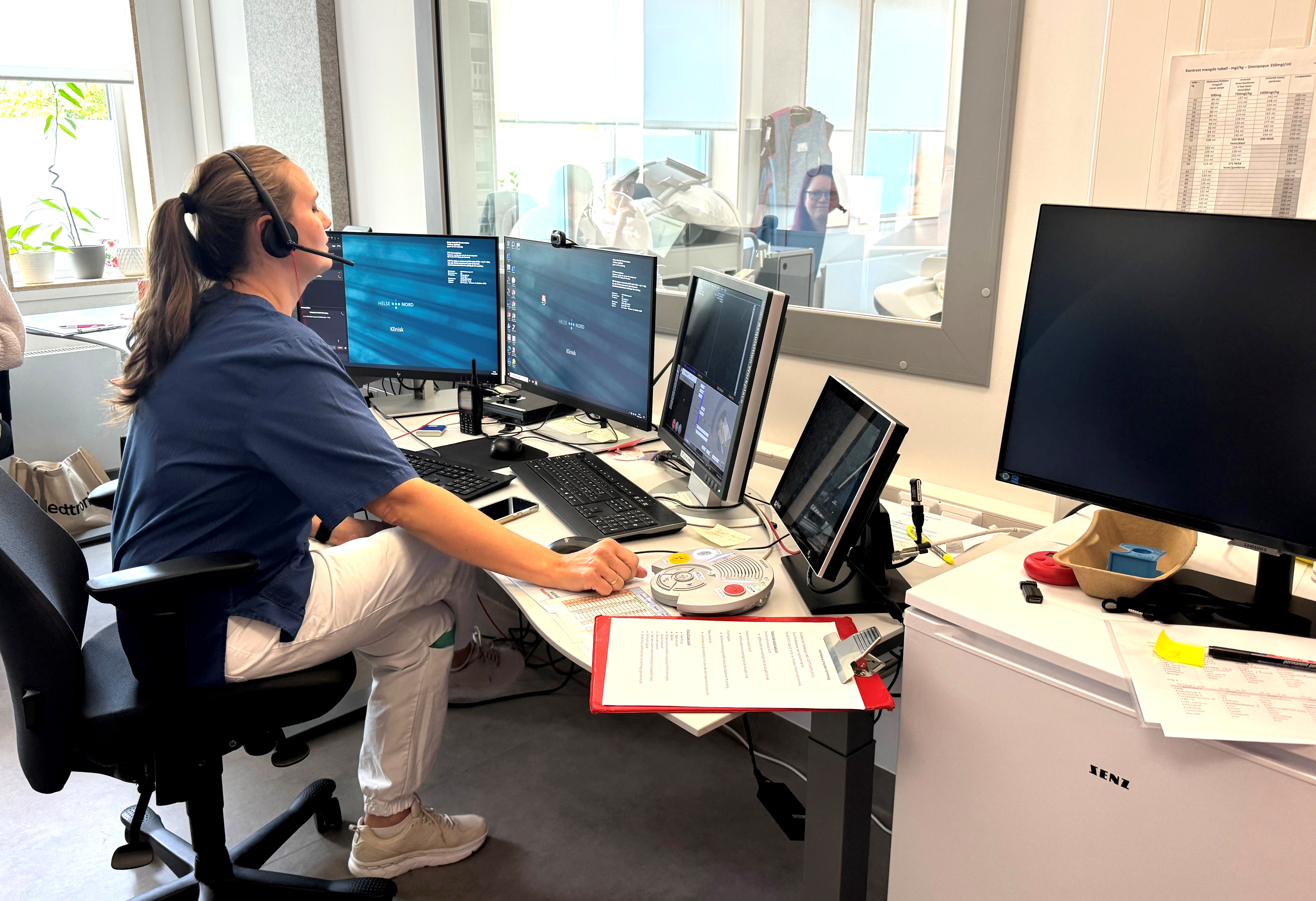 Sykepleier starter CT