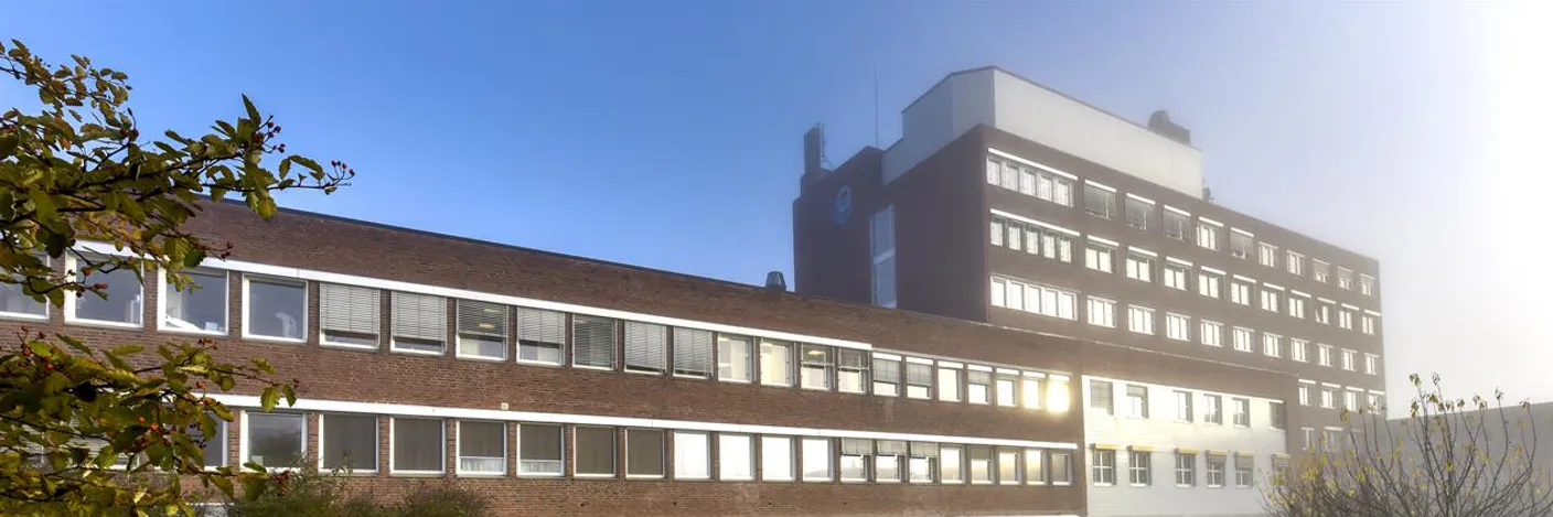 En bygning med mange vinduer