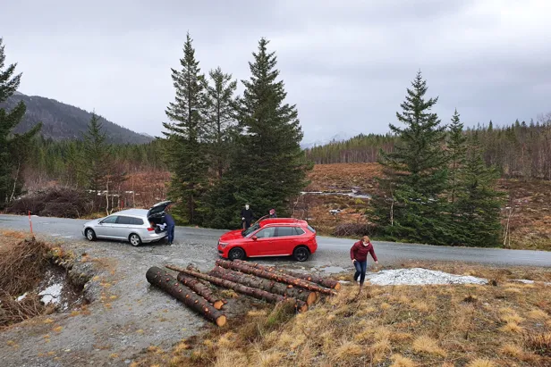 Tomtebefaring på Leland