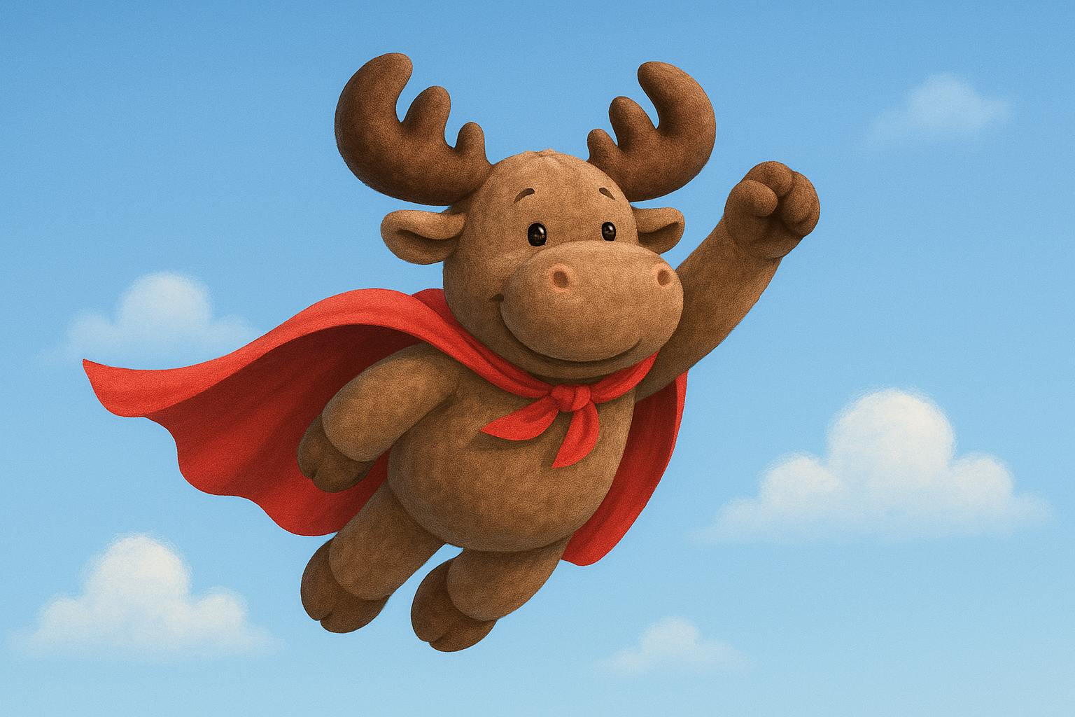 Elgen Eik flyr som en superhelt